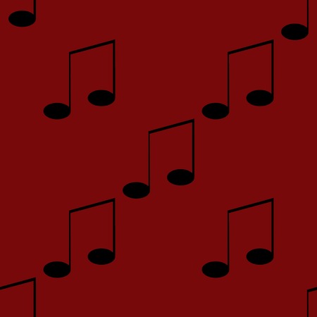Music elements notes web icon. flat design. Seamless gray pattern.の写真素材