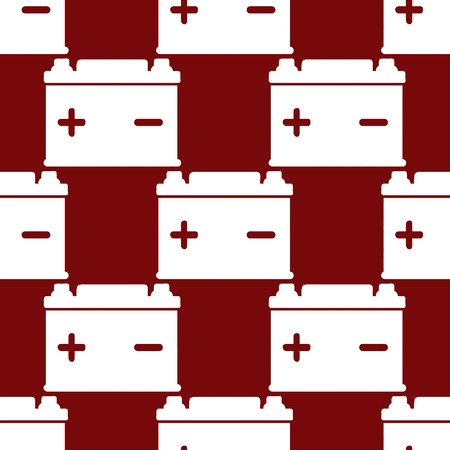 Car battery web icon. flat design. Seamless gray pattern.の写真素材