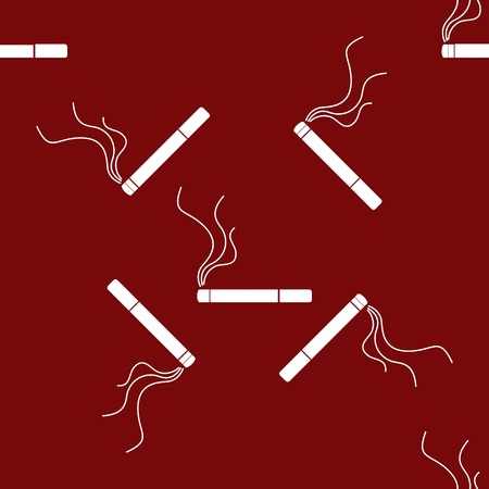 Smoking sign. cigarette flat design. Seamless gray pattern.の写真素材