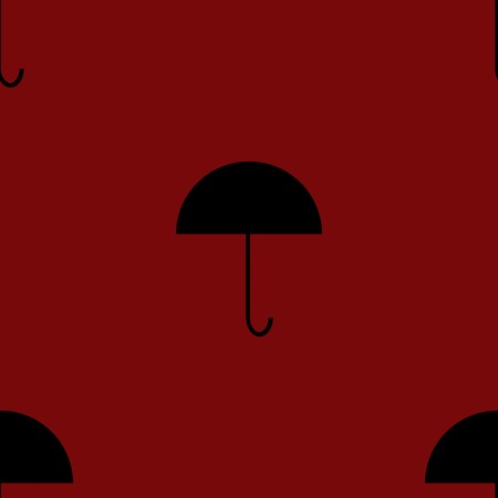 Umbrella web icon. flat design. Seamless gray pattern.の写真素材