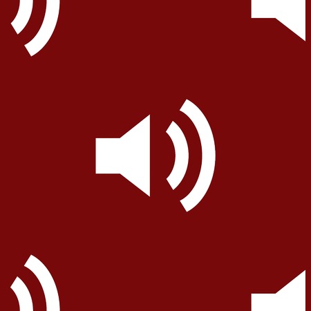 Speaker web icon flat design. Seamless pattern.の写真素材