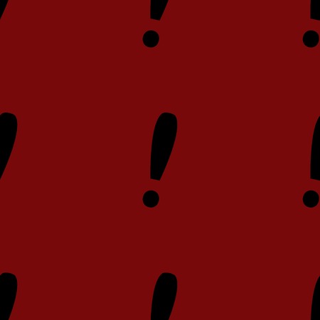 The exclamation point web icon. flat design. Seamless gray pattern.の写真素材