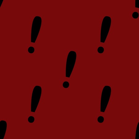 The exclamation point web icon. flat design. Seamless gray pattern.の写真素材