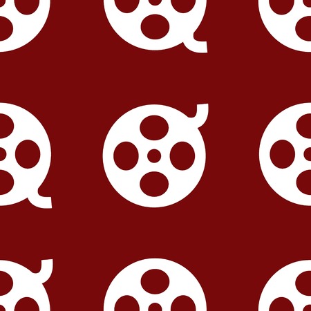 Film web icon. flat design. Seamless pattern.の写真素材
