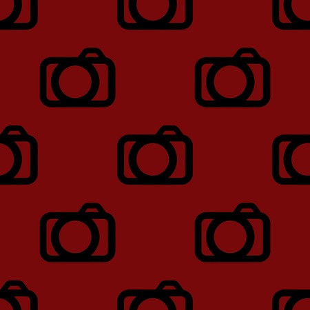 Camera web icon. flat design. Seamless pattern.の写真素材