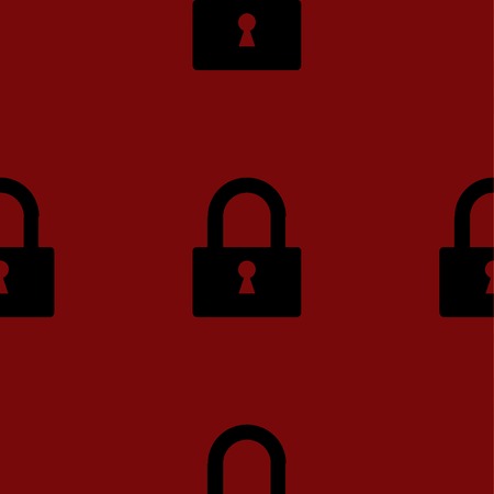 padlock web icon. flat design. Seamless pattern.の写真素材