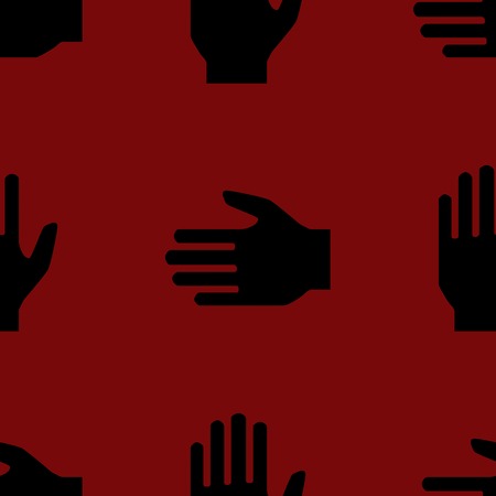 hand web icon. flat design. Seamless pattern.の写真素材