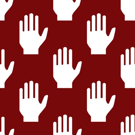 hand web icon. flat design. Seamless pattern.の写真素材