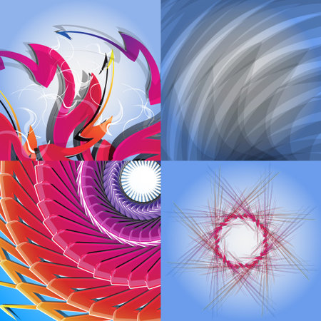 Set of Abstract Rainbow concept background. Vector illustrationのイラスト素材