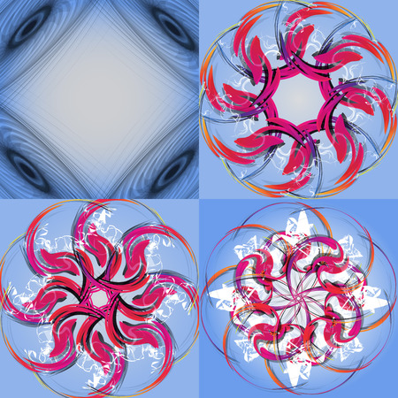 Set of Abstract Rainbow concept background. Vector illustrationのイラスト素材