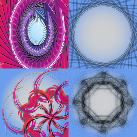 Set of Abstract Rainbow concept background. Vector illustrationのイラスト素材