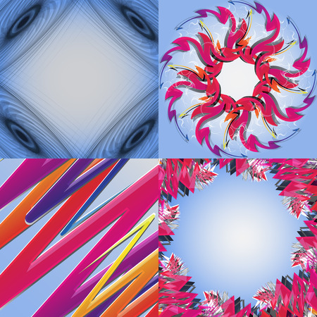 Set of Abstract Rainbow concept background. Vector illustrationのイラスト素材