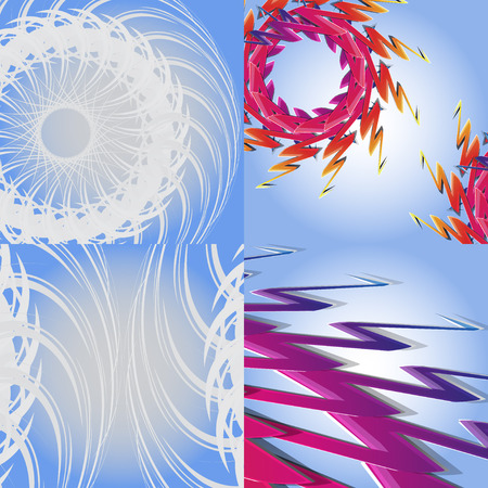 Set of Abstract Rainbow concept background. Vector illustrationのイラスト素材