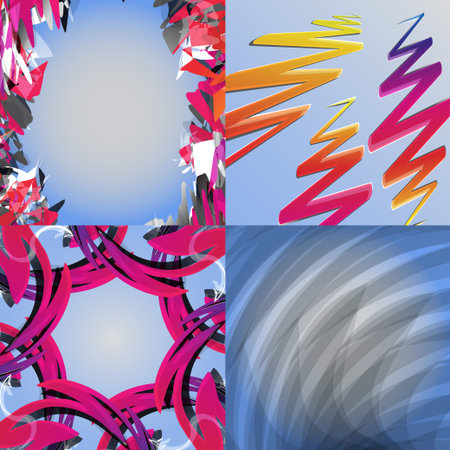 Set of colorful rainbow abstract background. Vector illustration