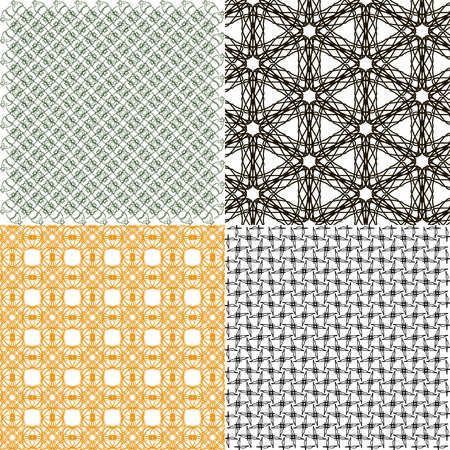 Set of  pattern. Modern stylish texture. Repeating abstract background. Vector illustrationのイラスト素材