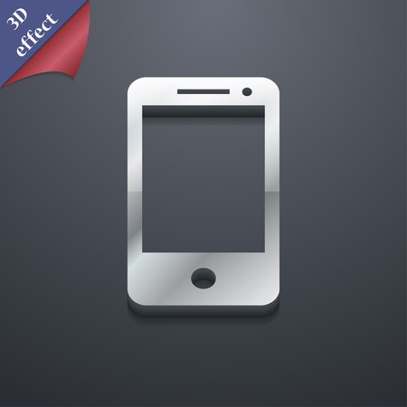 smartphone widescreen  icon symbol. 3D style. Trendy, modern design with space for your text Vector illustrationのイラスト素材