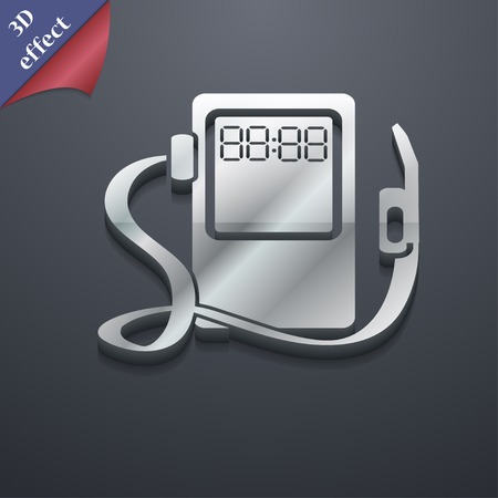 Gas, fuel station icon symbol. 3D style. Trendy, modern design with space for your text Vector illustrationのイラスト素材