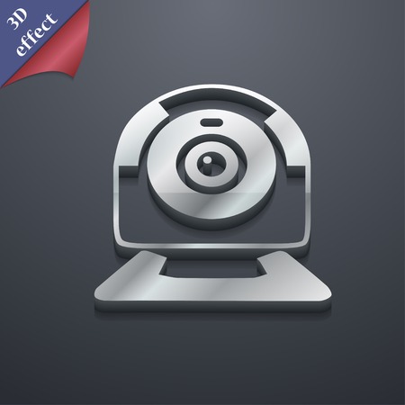Webcam icon symbol. 3D style. Trendy, modern design with space for your text Vector illustrationのイラスト素材