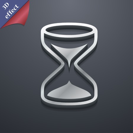 Hourglass icon symbol. 3D style. Trendy, modern design with space for your text Vector illustrationのイラスト素材