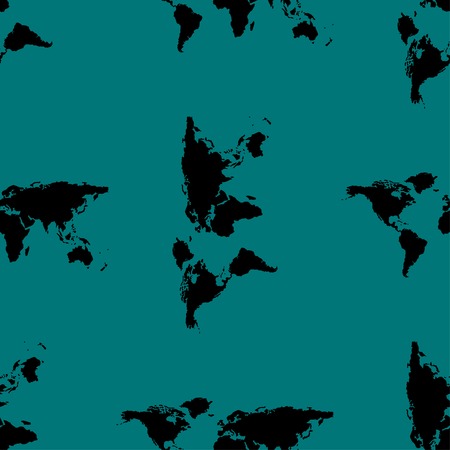 World map web icon. flat design. Seamless gray pattern. Vector EPS10のイラスト素材
