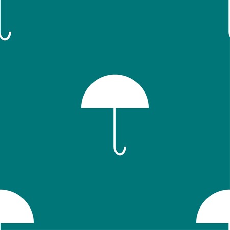 Umbrella web icon. flat design. Seamless gray pattern. Vector EPS10のイラスト素材