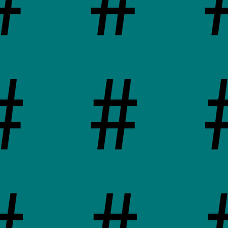 hesh tag web icon. flat design. Seamless pattern. Vector EPS10のイラスト素材