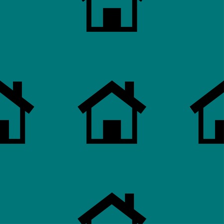 house web icon. flat design. Seamless pattern. Vector EPS10のイラスト素材