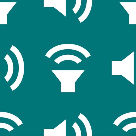 Speaker web icon flat design. Seamless pattern. Vector EPS10のイラスト素材