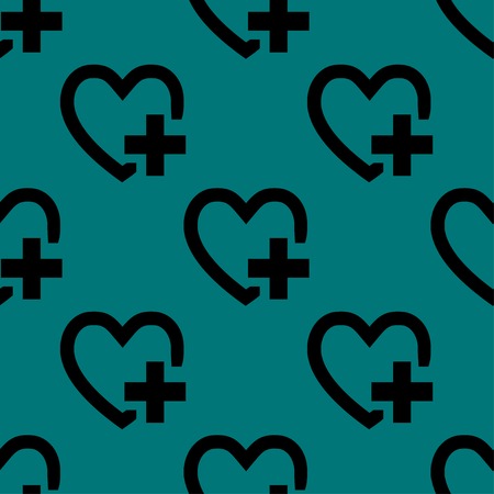 Heart web icon. flat design. Seamless pattern. Vector EPS10のイラスト素材