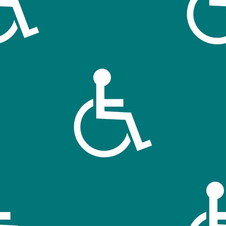 disabled web icon. flat design. Seamless pattern. Vector EPS10のイラスト素材