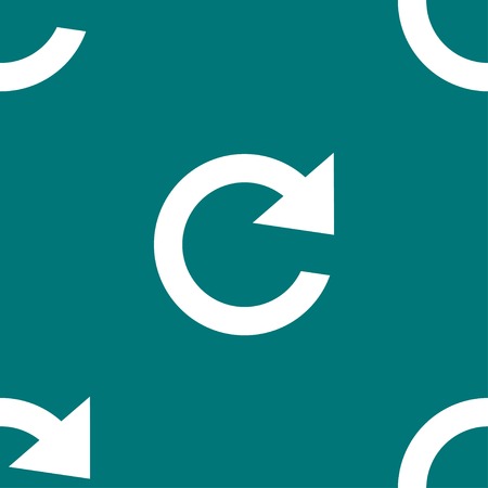 arrow Update web icon. flat design. Seamless pattern. Vector EPS10のイラスト素材