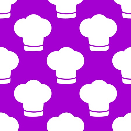 Chef cap web icon. flat design. Seamless gray pattern. Vector EPS10のイラスト素材