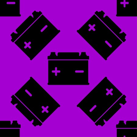 Car battery web icon. flat design. Seamless gray pattern. Vector EPS10のイラスト素材