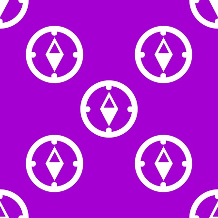 Compass web icon. flat design. Seamless gray pattern. Vector EPS10のイラスト素材