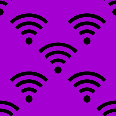 WI-FI web icon. flat design. Seamless gray pattern. Vector EPS10のイラスト素材