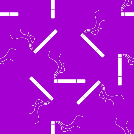 Smoking sign. cigarette flat design. Seamless gray pattern.  Vector EPS10のイラスト素材