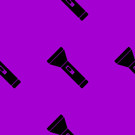 Flashlight web icon. flat design. Seamless gray pattern. Vector EPS10のイラスト素材