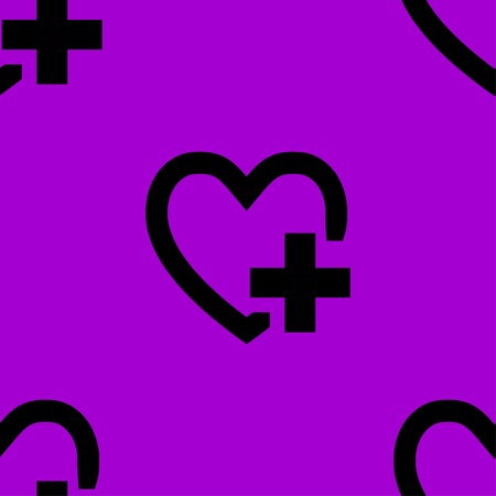 Heart web icon. flat design. Seamless pattern. Vector EPS10のイラスト素材