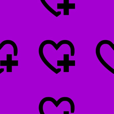 Heart web icon. flat design. Seamless pattern. Vector EPS10のイラスト素材