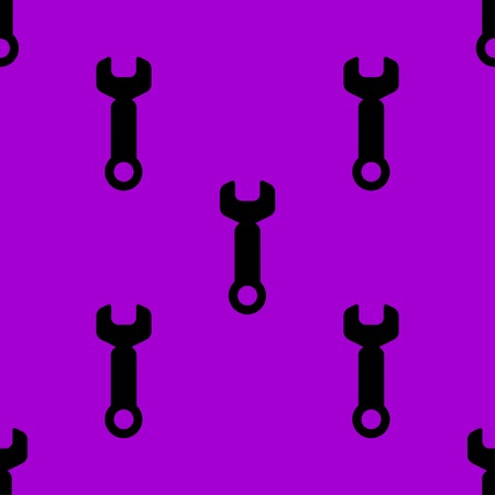 Wrench. tool to work web icon flat design. Seamless pattern. Vector EPS10のイラスト素材
