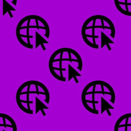 globe web icon. flat design. Seamless pattern. Vector EPS10のイラスト素材