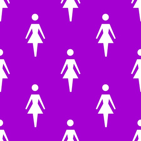 woman restroom web icon. flat design. Seamless pattern. Vector EPS10のイラスト素材