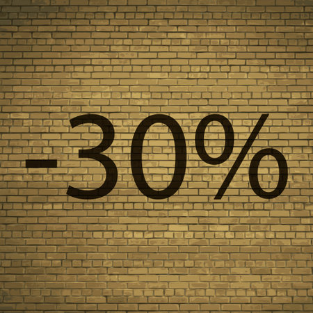 30 percent discount icon symbol Flat modern web design with long shadow and space for your text....