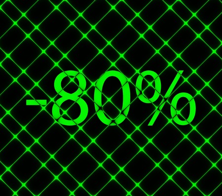 80 percent discount icon symbol Flat modern web design with long shadow and space for your text....