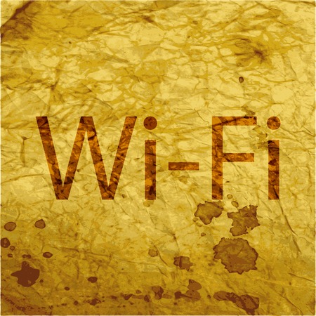 Free wifi icon symbol Flat modern web design with long shadow and space for your text. Vector illustrationのイラスト素材