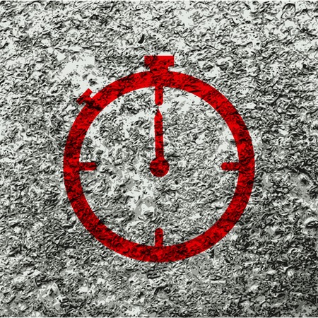 Timer icon symbol Flat modern web design with long shadow and space for your text. Vector illustrationのイラスト素材