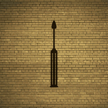 Screwdriver tool icon symbol Flat modern web design with long shadow and space for your text. Vector illustrationのイラスト素材
