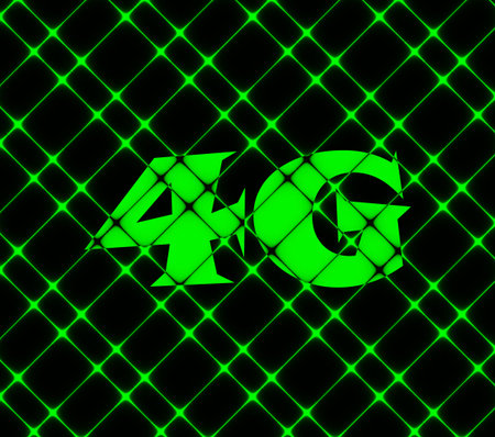 4G icon symbol Flat modern web design with long shadow and space for your text. Vector illustration
