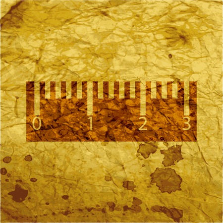 Ruler icon symbol Flat modern web design with long shadow and space for your text. Vector illustrationのイラスト素材