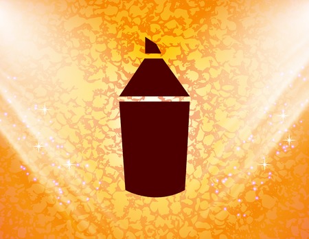 Pencil icon symbol Flat modern web design with long shadow and space for your text. Vector illustrationのイラスト素材